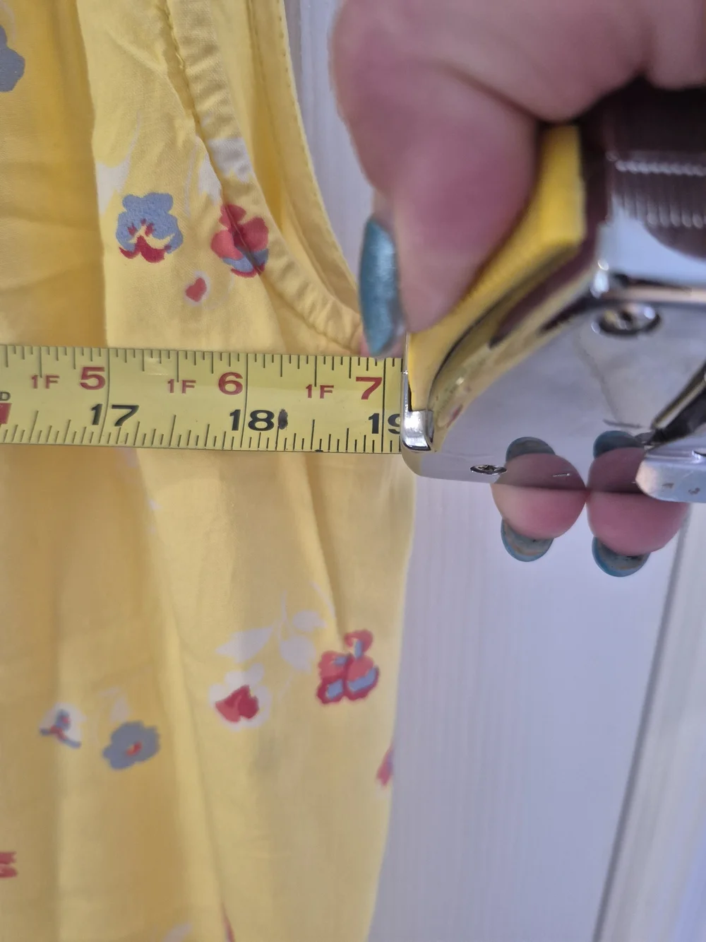 Denver Hayes Yellow Floral Sundress Oversized S - Picture 8 of 8